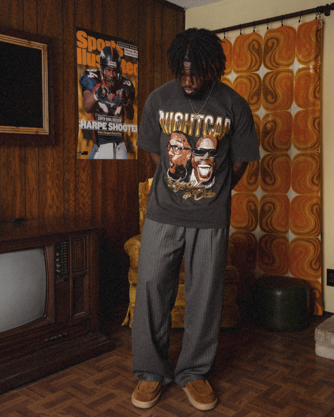 UNC & OCHO TEE // VINTAGE BLACK