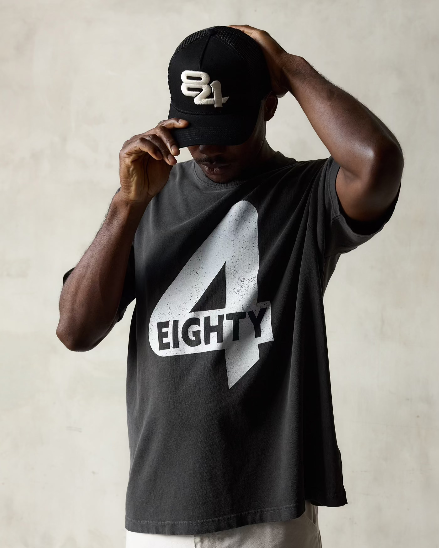 EIGHTYFOUR LOGO TEE // VINTAGE BLACK