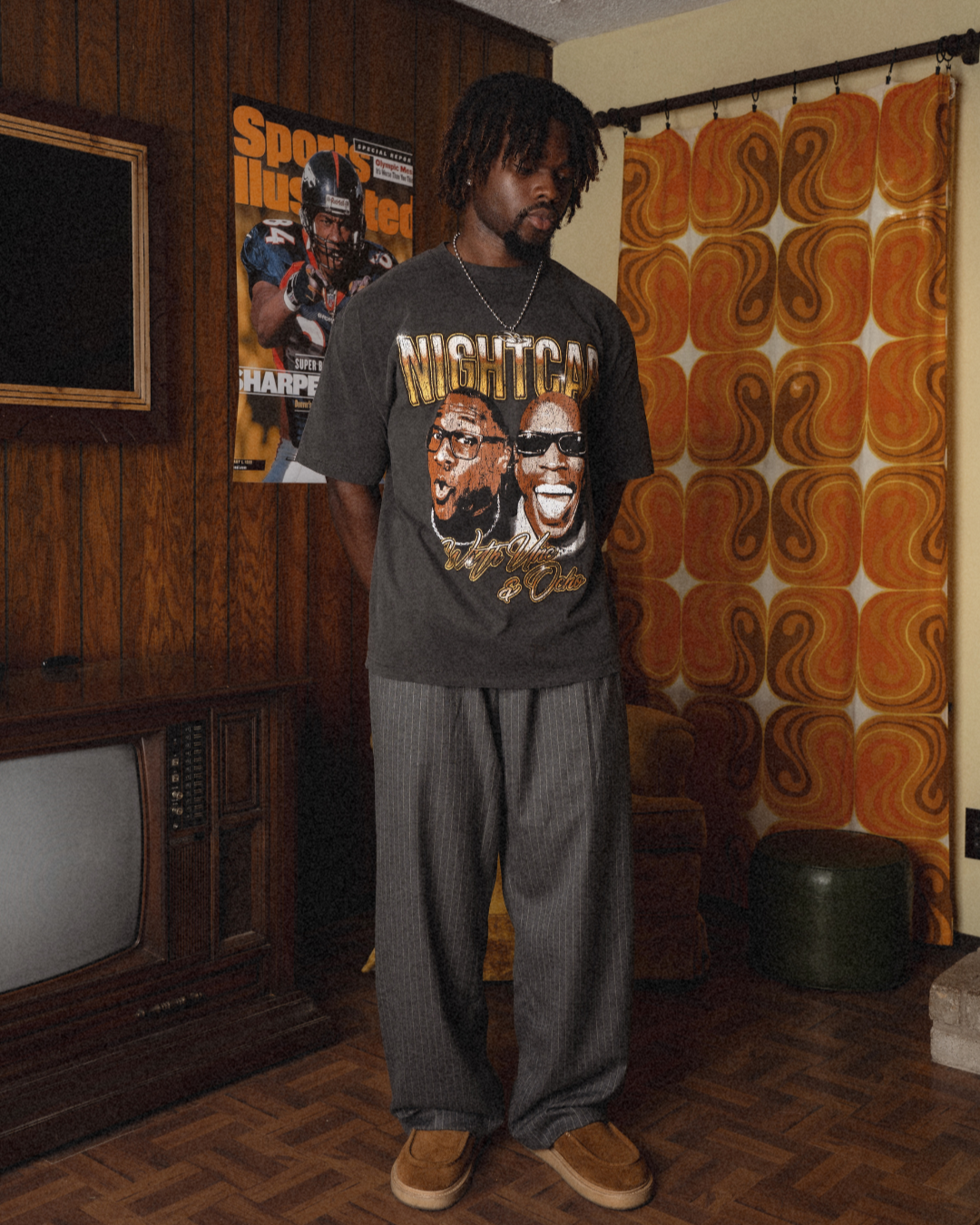 UNC & OCHO TEE // VINTAGE BLACK