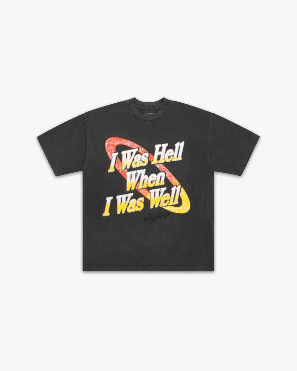 I WAS HELL TEE // VINTAGE BLACK