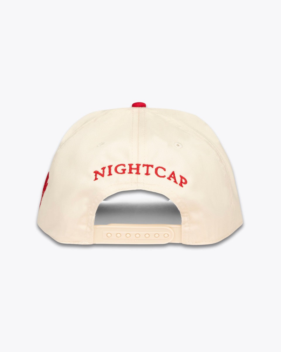 LOVERS HAT // NATURAL/RED