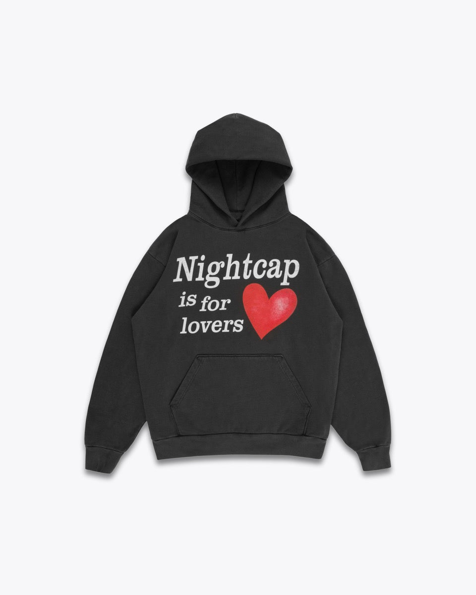 LOVERS HOODIE // VINTAGE BLACK