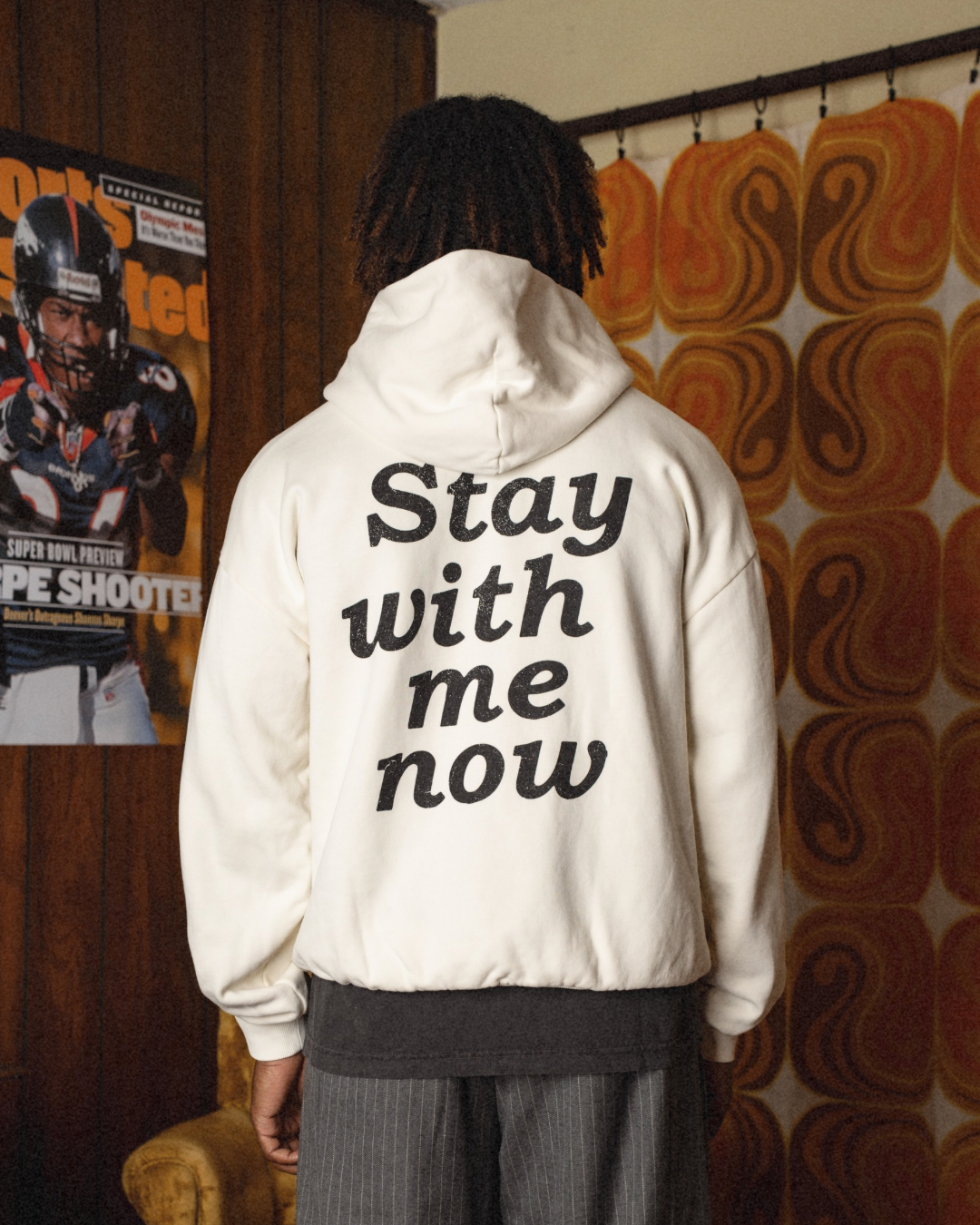 STAY WITH ME NOW HOODIE // VINTAGE WHITE