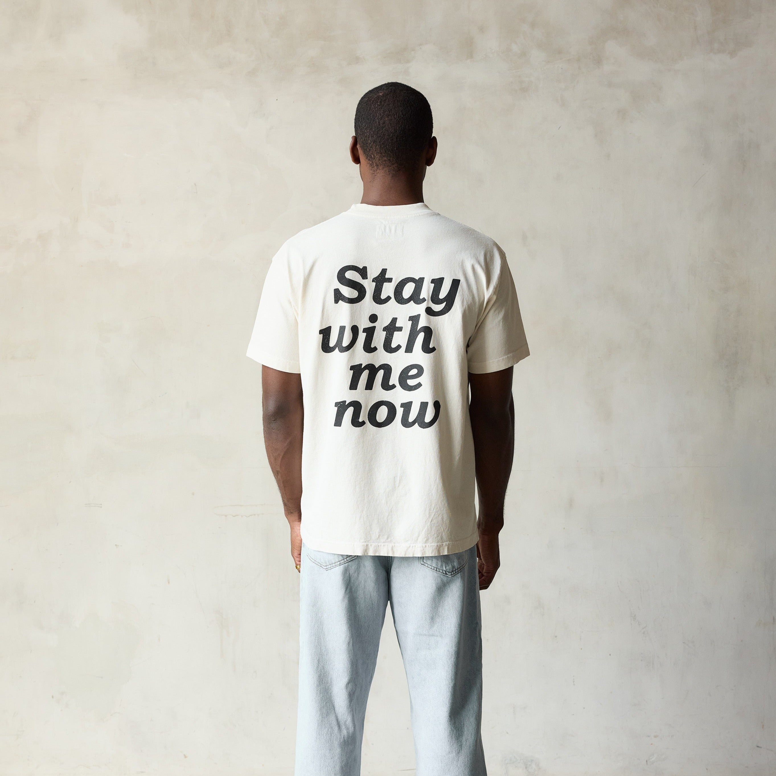 STAY WITH ME NOW TEE // VINTAGE WHITE