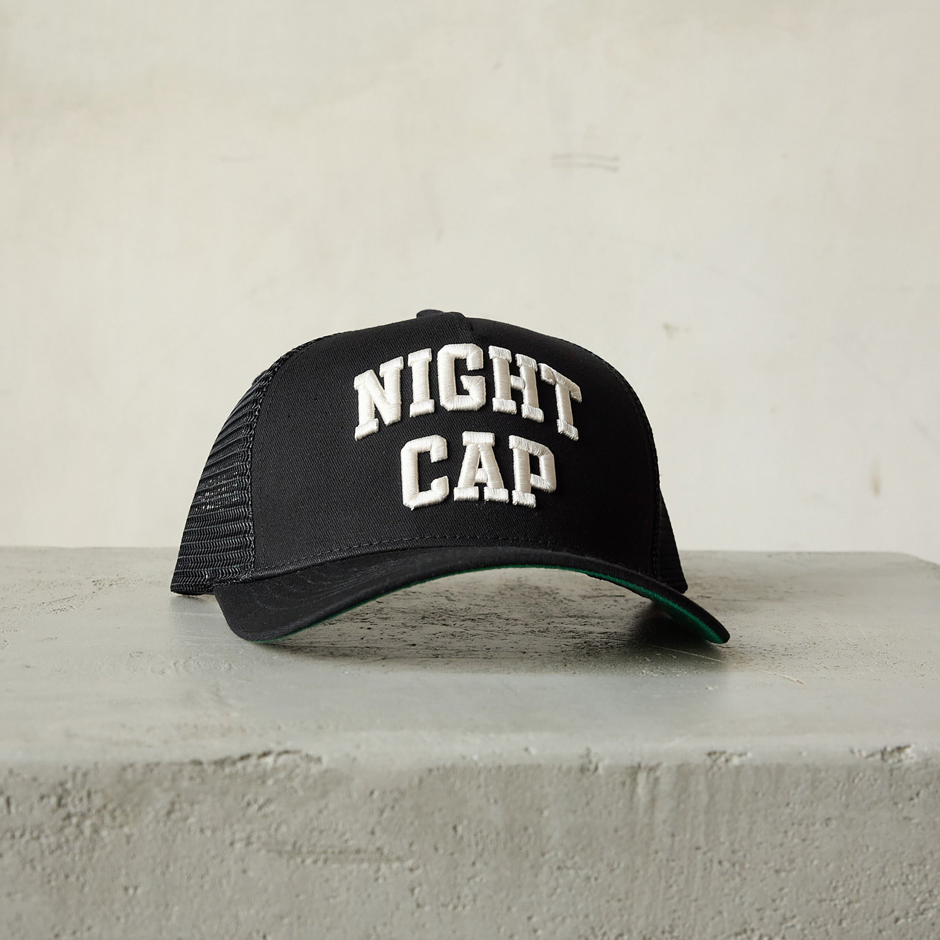 NIGHTCAP TRUCKER HAT // BLACK