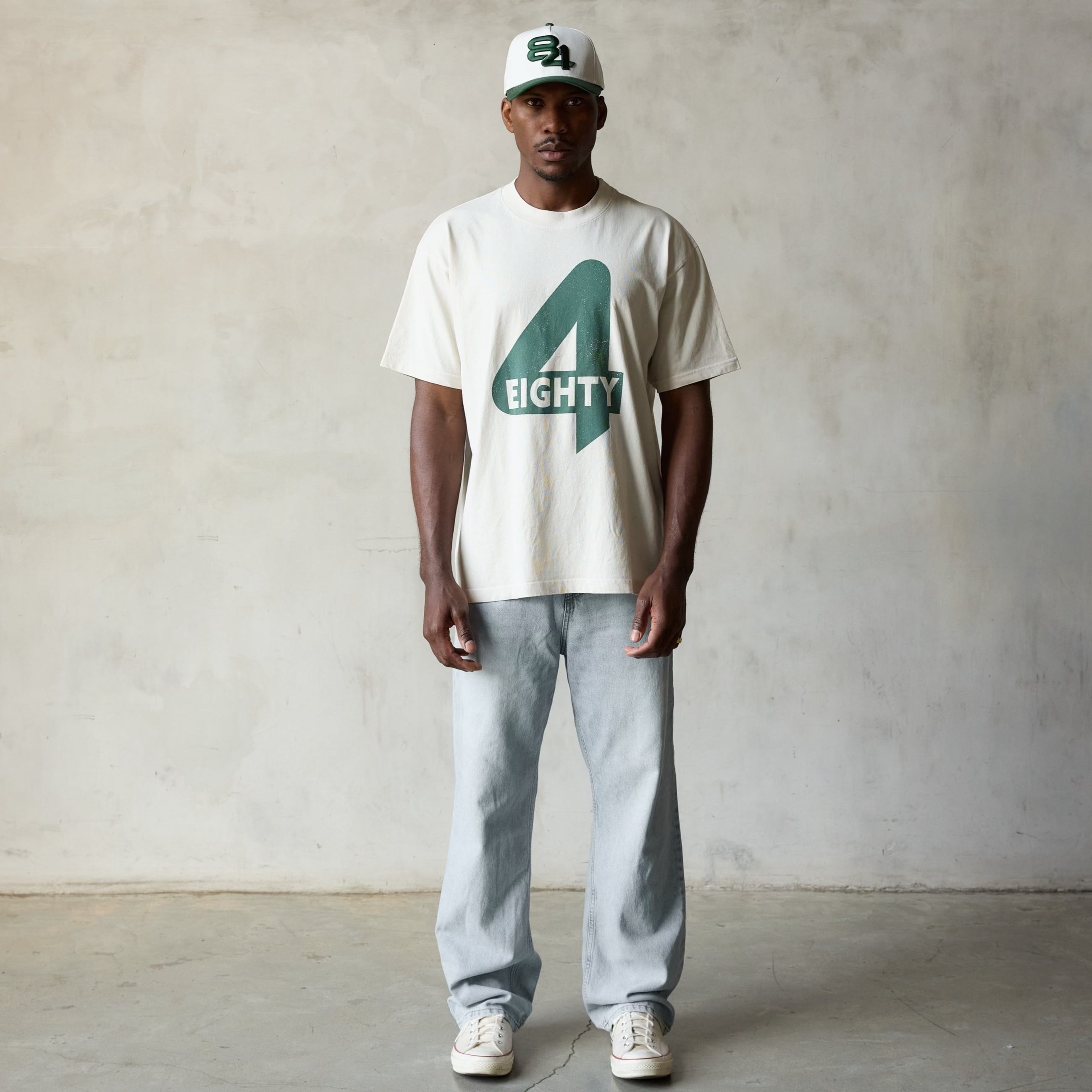 EIGHTYFOUR LOGO TEE // VINTAGE WHITE