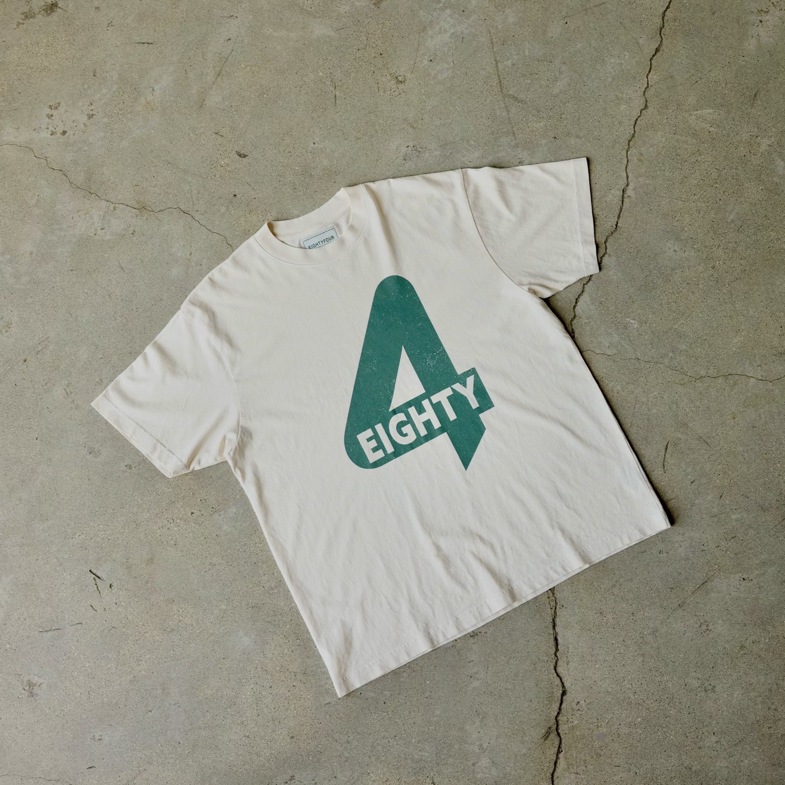 EIGHTYFOUR LOGO TEE // VINTAGE WHITE