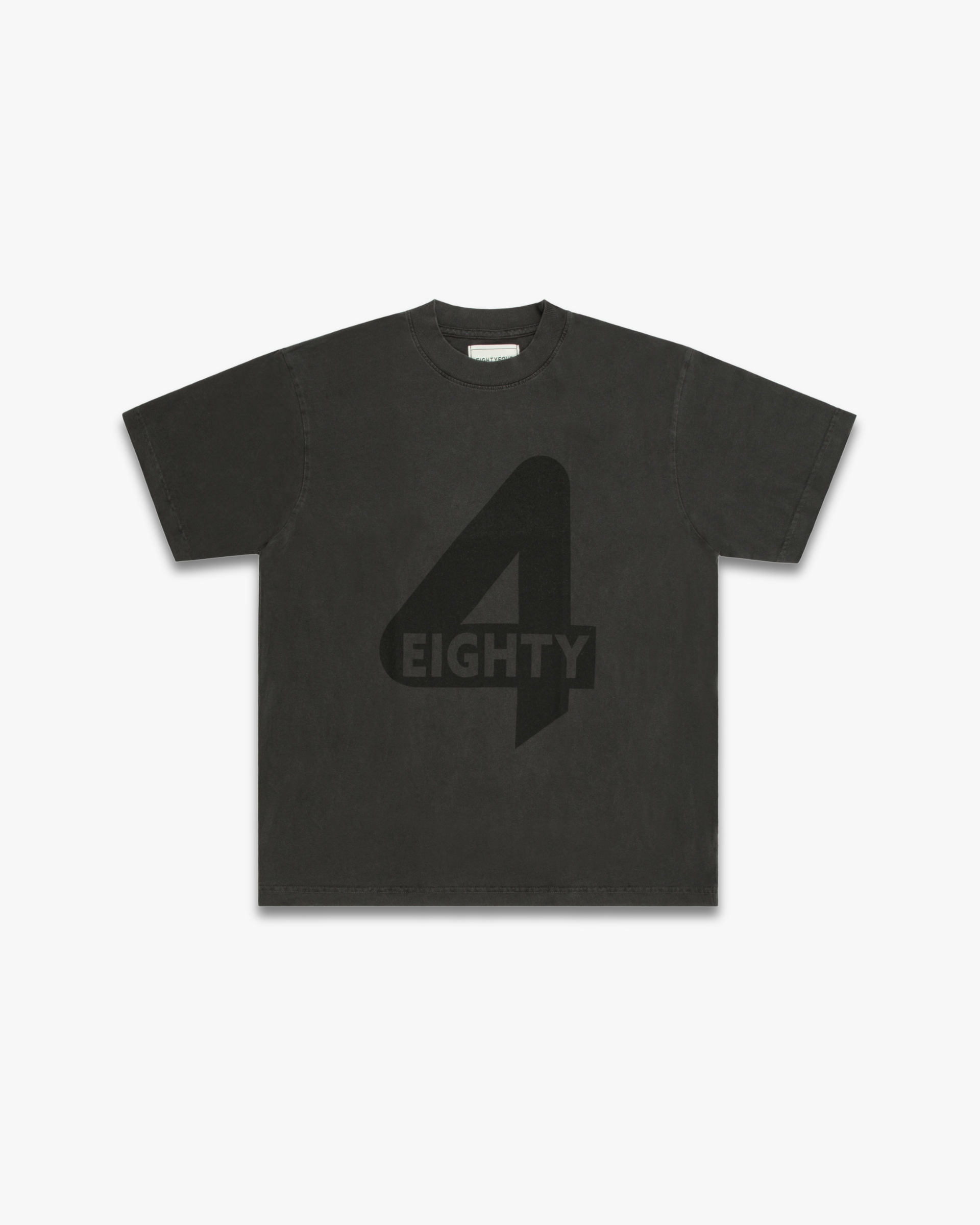 EIGHTYFOUR LOGO TEE // VINTAGE BLACK ON BLACK