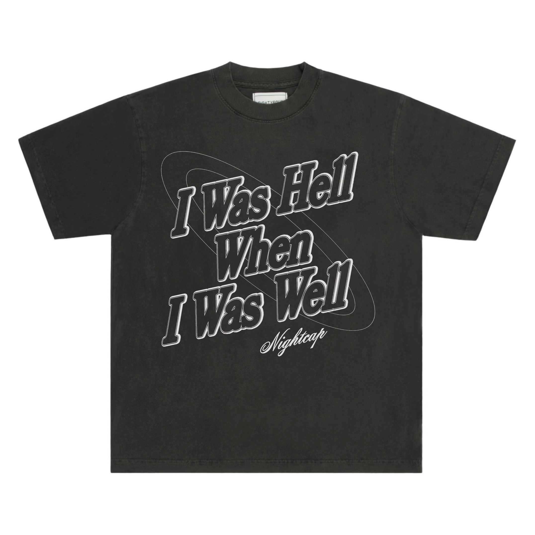 I WAS HELL TEE // VINTAGE BLACK