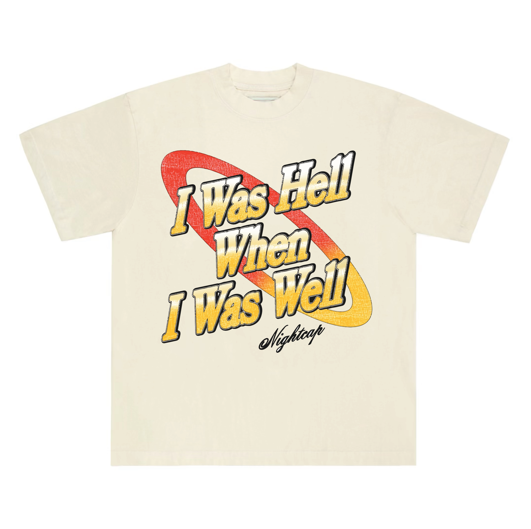 I WAS HELL TEE // VINTAGE WHITE