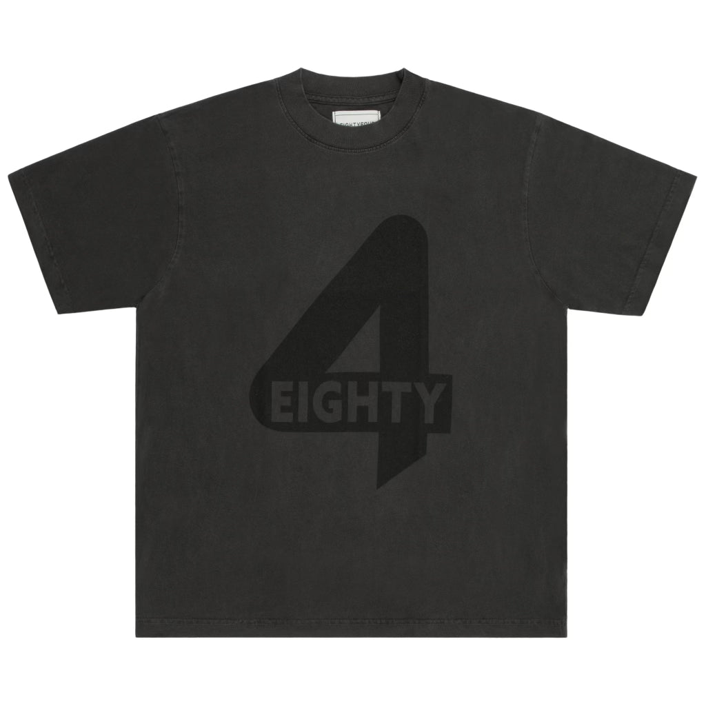 EIGHTYFOUR LOGO TEE // VINTAGE BLACK