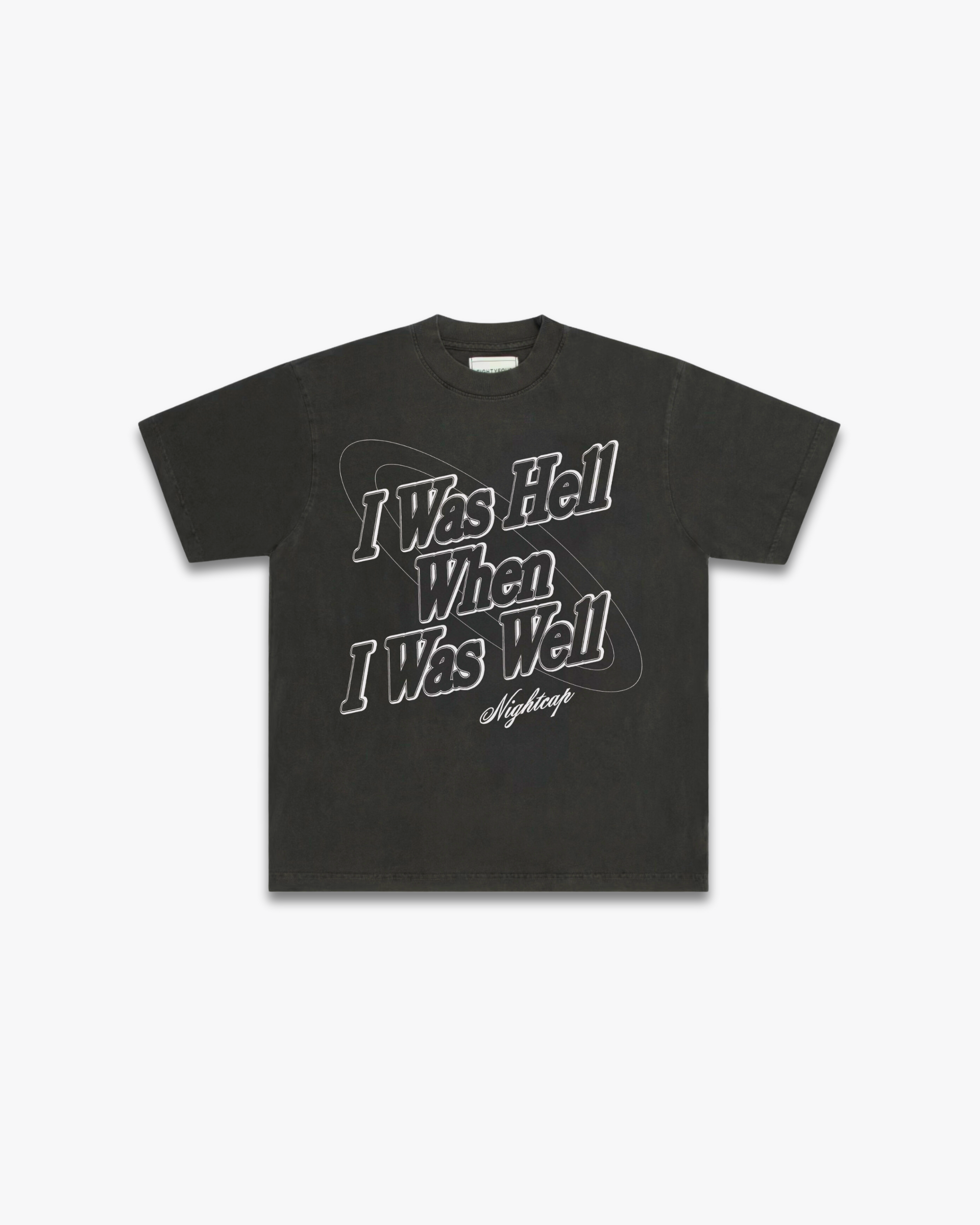 I WAS HELL TEE // VINTAGE BLACK