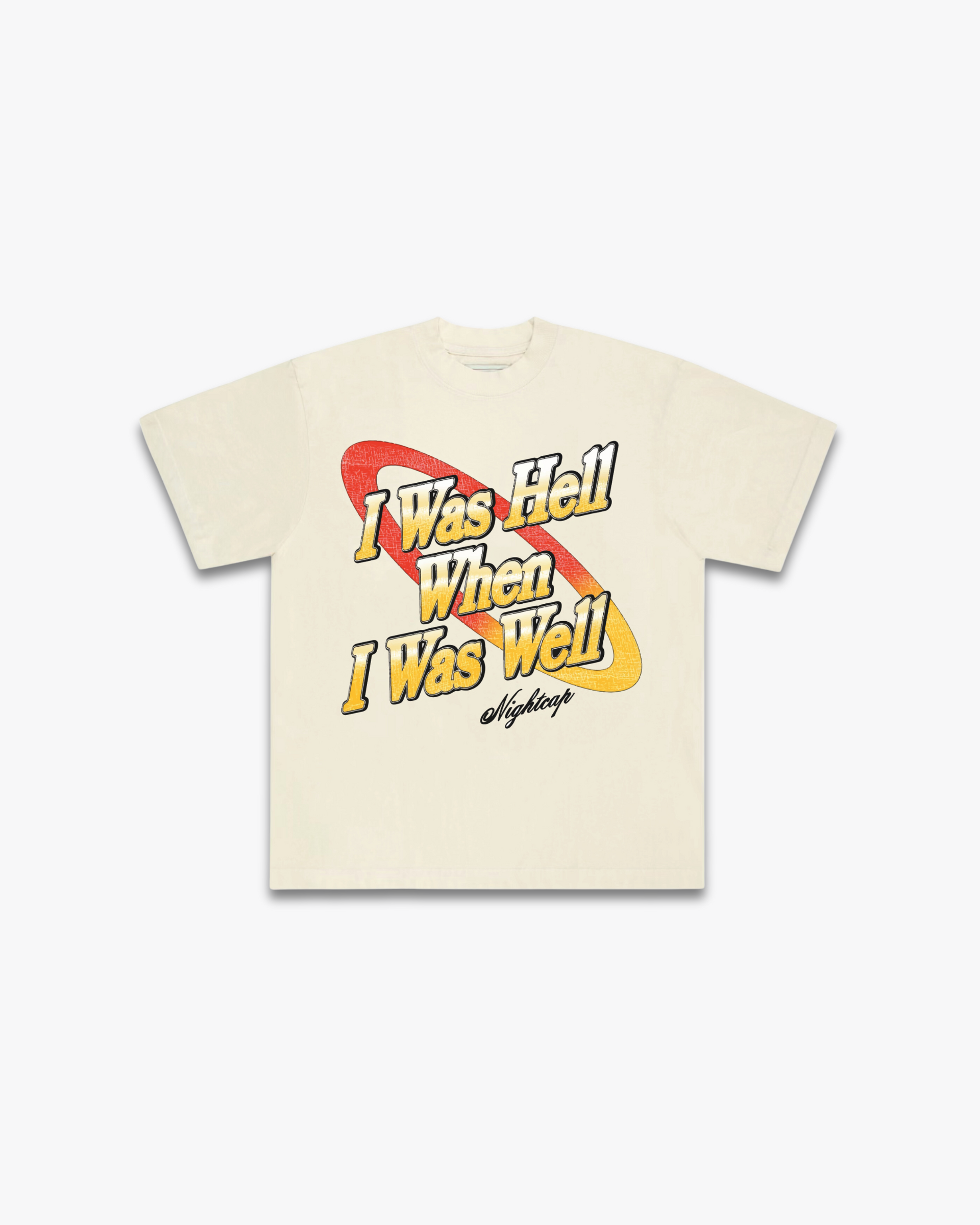 I WAS HELL TEE // VINTAGE WHITE