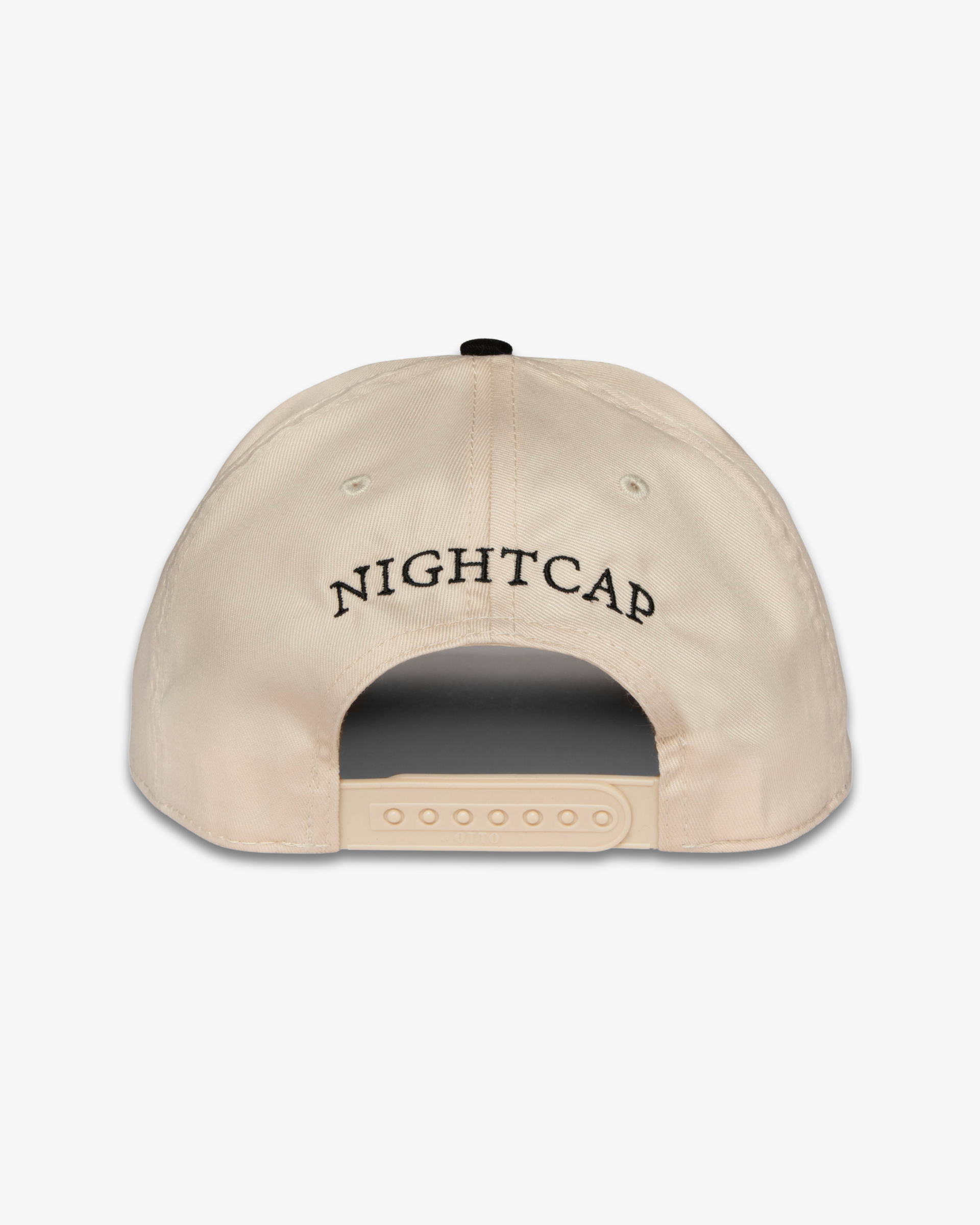 STACKED LOGO HAT // NATURAL/BLACK