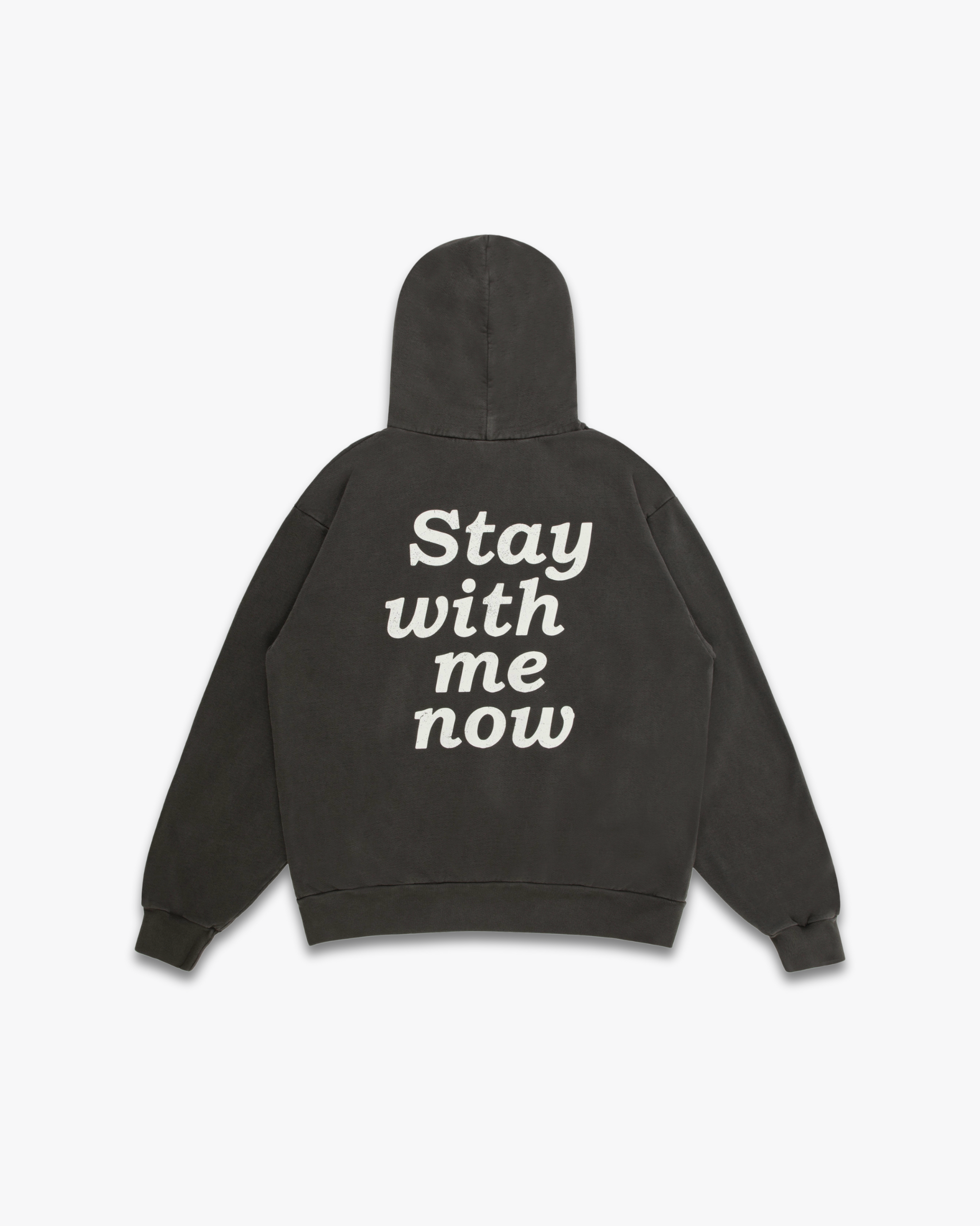 STAY WITH ME NOW HOODIE // VINTAGE BLACK